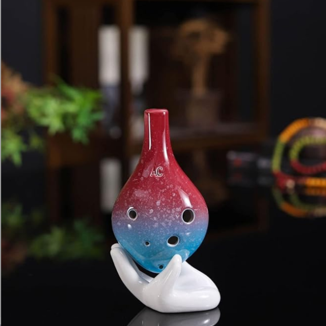 6-Hole Pomegranate Red Ocarina Special Drop Shape