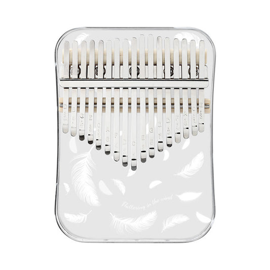 17 Key Kalimba Acrylic Transparent Feather