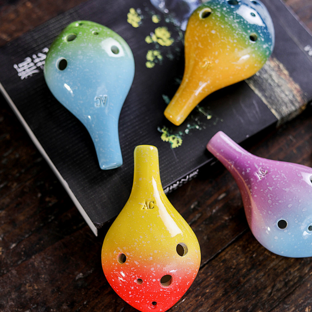 6-Hole Lemon Yellow Ocarina Special Drop Shape