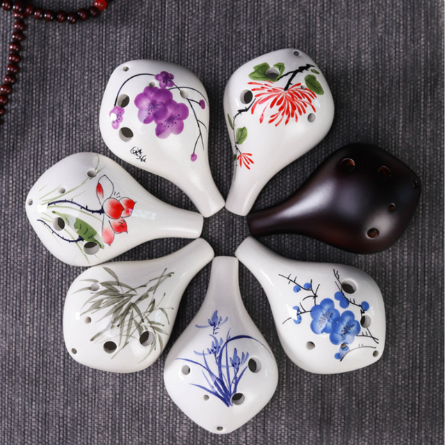 6-Hole Orchid Ocarina Special Drop Shape