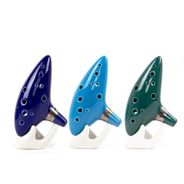 12-Hole Ceramic Ocarina Multiple Colors