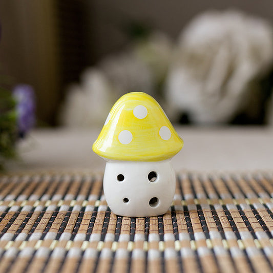 6-Hole Yellow Ocarina Mushroom Shape