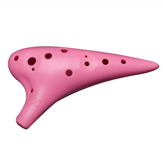 12-Hole Pink Ocarina Classic Shape