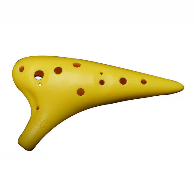 12-Hole Yellow Ocarina Classic Shape