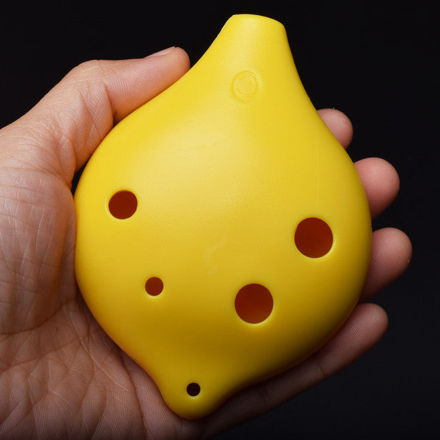 6-Hole Yellow Ocarina Lemon Shape