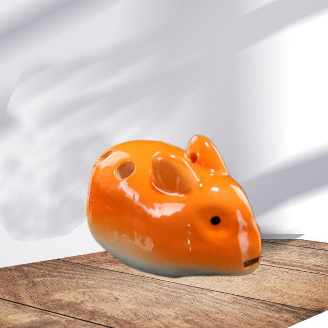 6-Hole Orange Ocarina Drop Shape