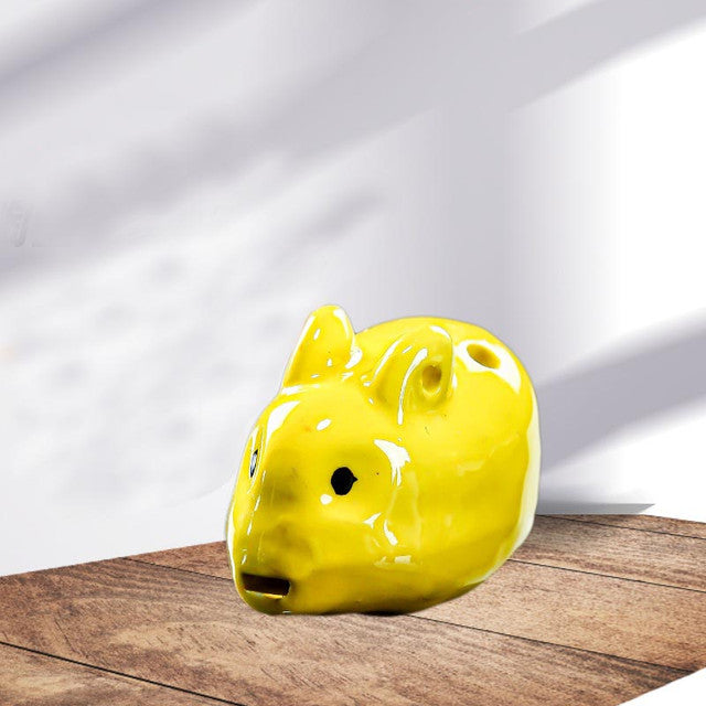 6-Hole Yellow Ocarina Rabbit Shape