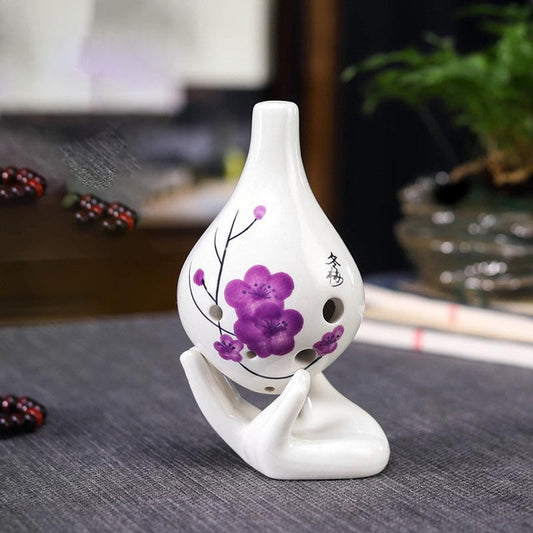 6-Hole Purple Mume Ocarina Special Drop Shape