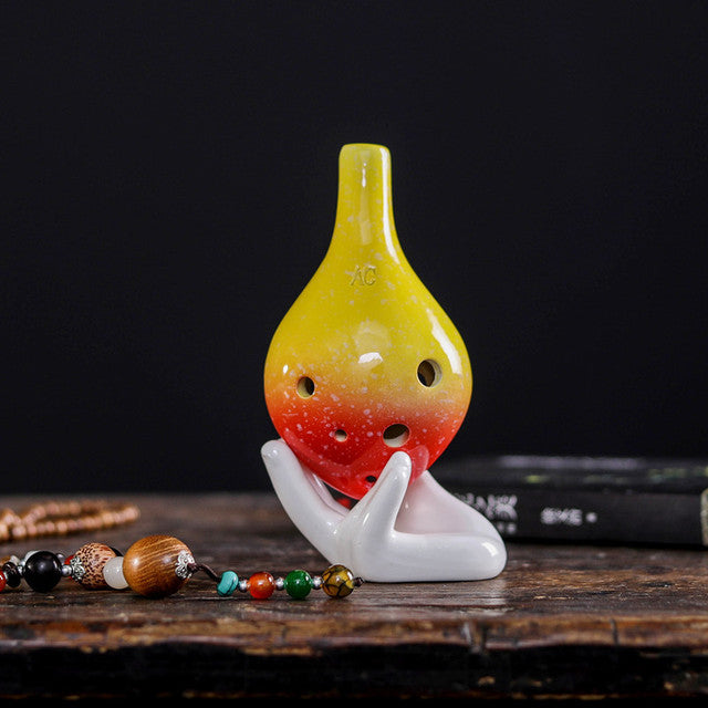 6-Hole Tomato Yellow Ocarina Special Drop Shape