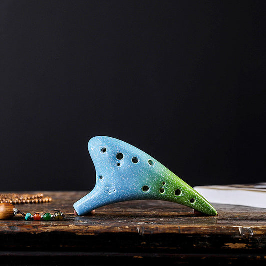 12-Hole Chinese Blue Ocarina