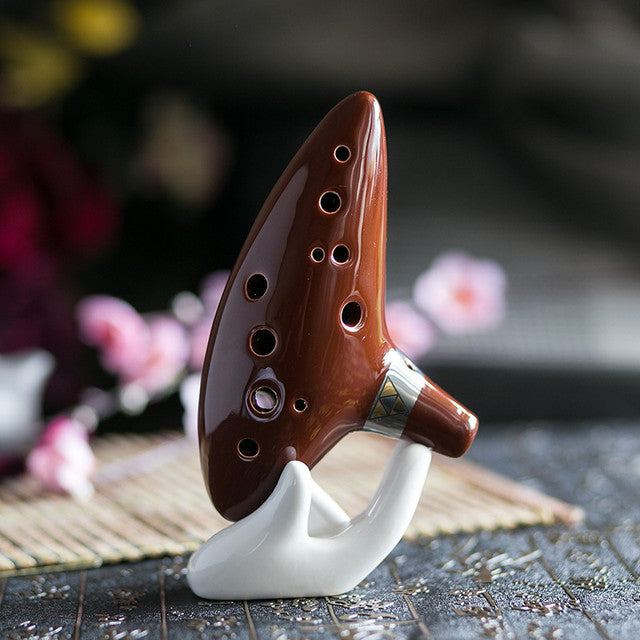 12-Hole Brown Typical Ocarina