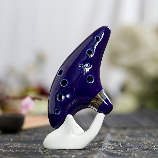 12-Hole Dark Blue Typical Ocarina