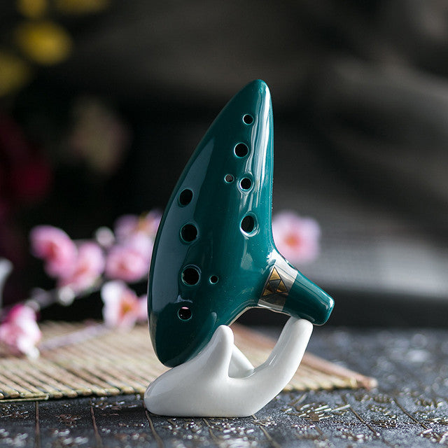 12-Hole Malachite Typical Ocarina