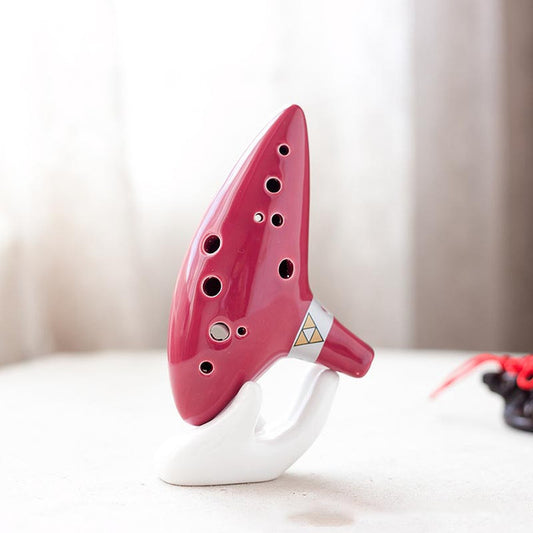 12-Hole Rose Red Typical Ocarina