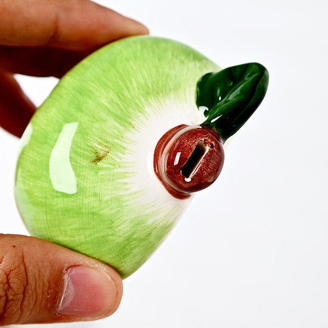 6-Hole Green Ocarina Apple Shape