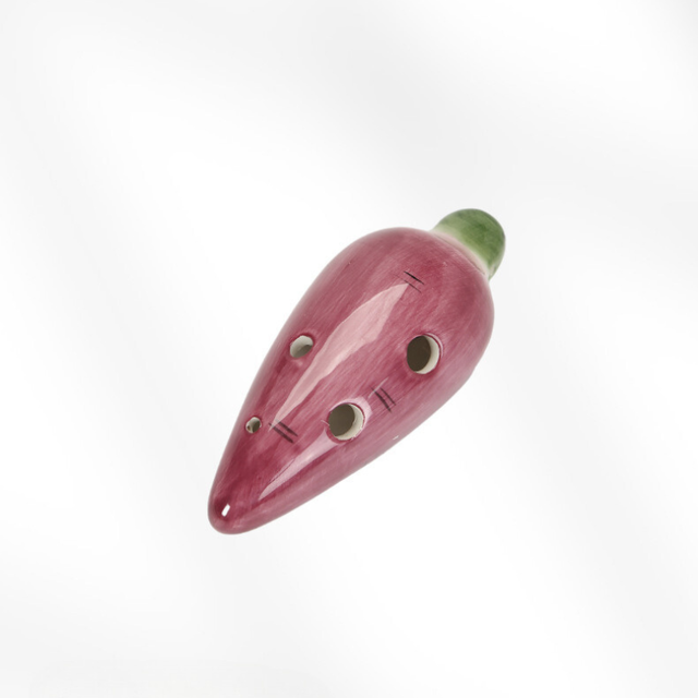 6-Hole Orange Ocarina Carrot Shape