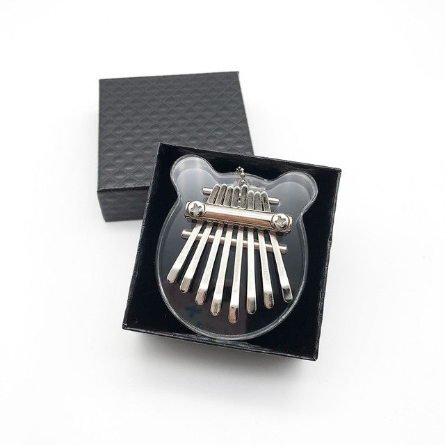 8 Keys Kalimba transparent Acrylic Bear Shape