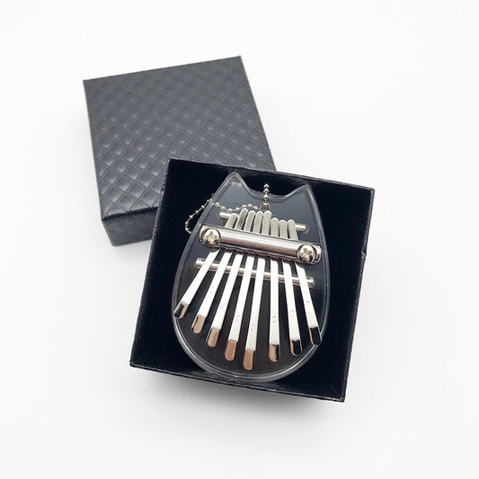 8 Keys Kalimba transparent Acrylic Cat Shape