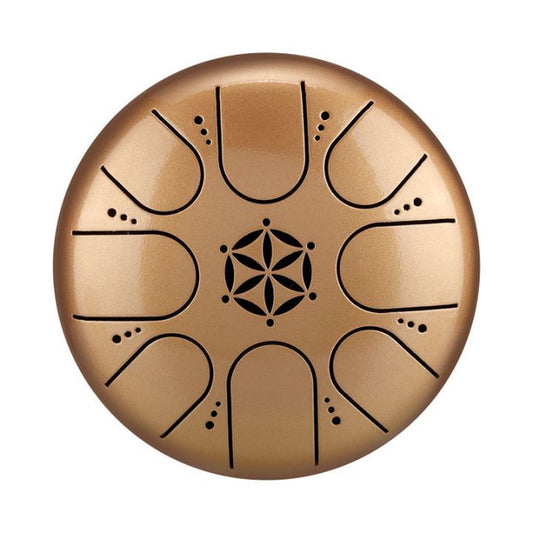 8-Tone 5.5-Inch C5 Key Gold Steel Titanium Alloy Tongue Drum