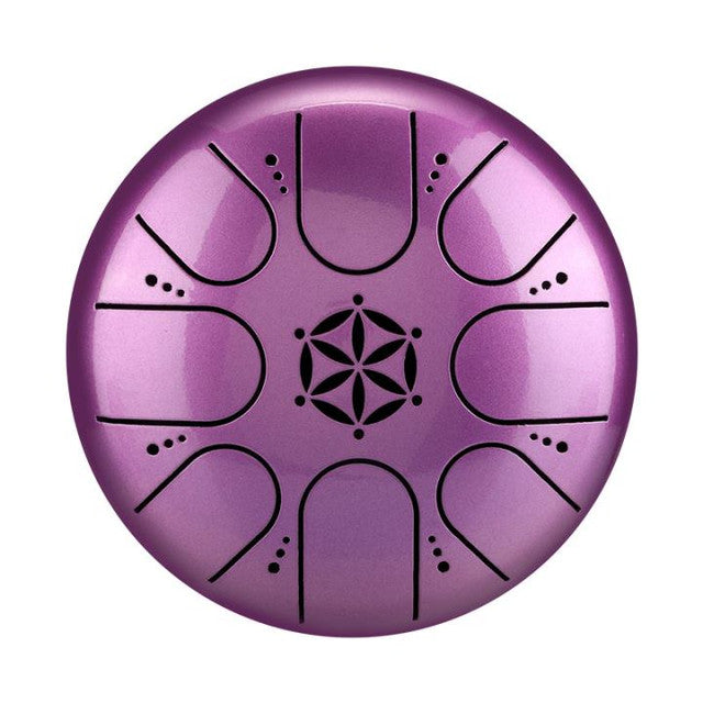 8-Tone 5.5-Inch C5 Key Purple Steel Titanium Alloy Tongue Drum