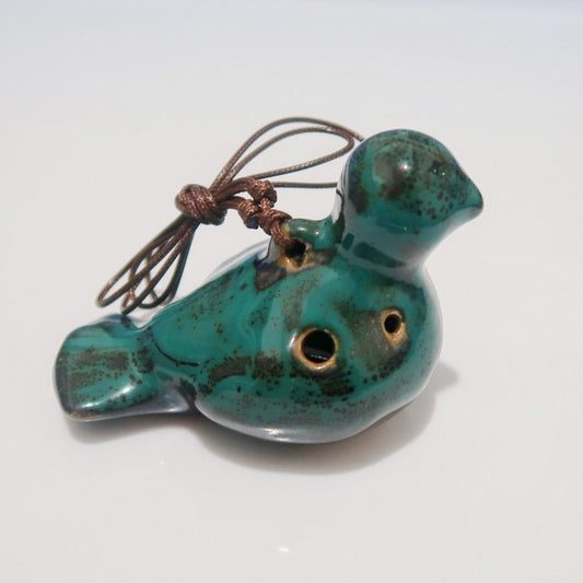 6-Hole Green Ocarina Little Dove Shape