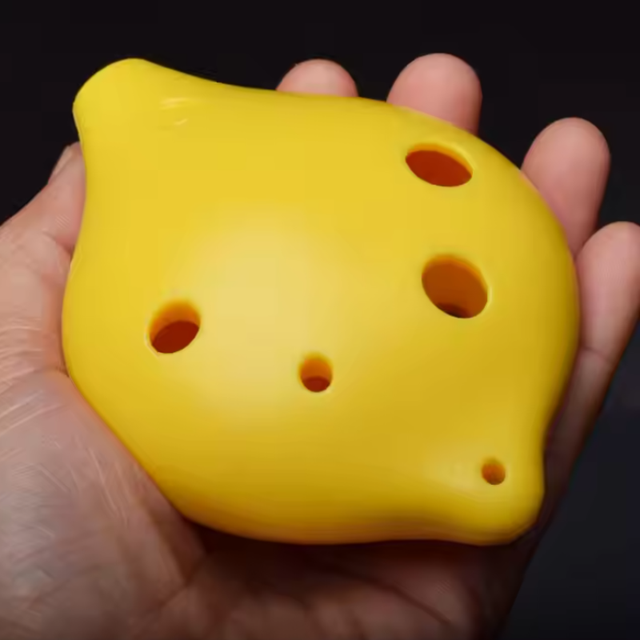 6-Hole Yellow Ocarina Lemon Shape