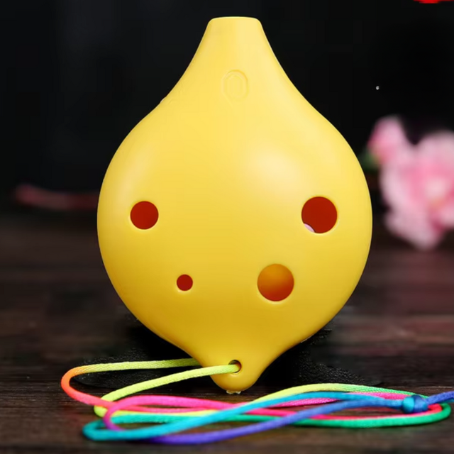 6-Hole Yellow Ocarina Lemon Shape