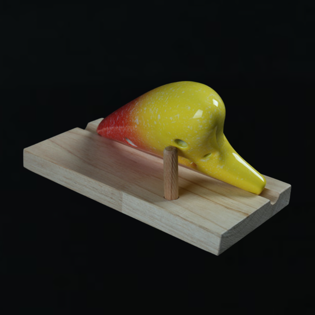 12-Hole Tomato Yellow Ocarina