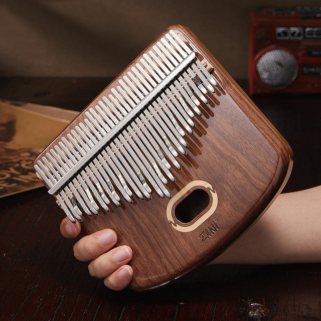 34 Key Kalimba Walnut Wood Brown U Shape