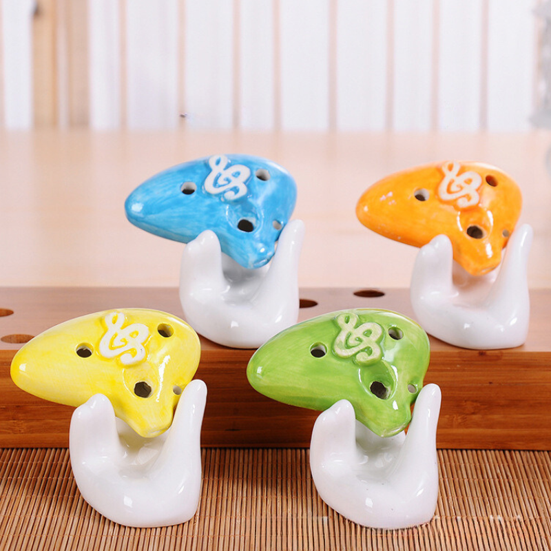 6-Hole Yellow Ocarina Little Teeth Shape