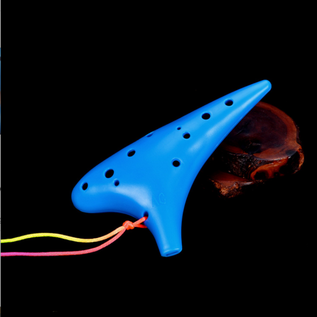 12-Hole Blue Ocarina Classic Shape