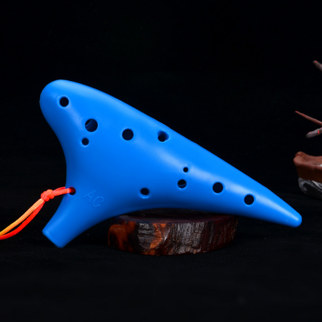 12-Hole Blue Ocarina Classic Shape