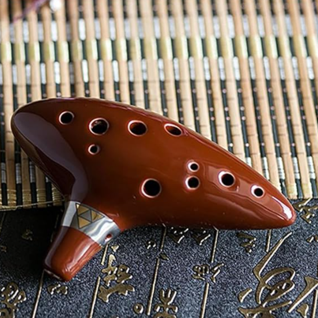 12-Hole Brown Typical Ocarina