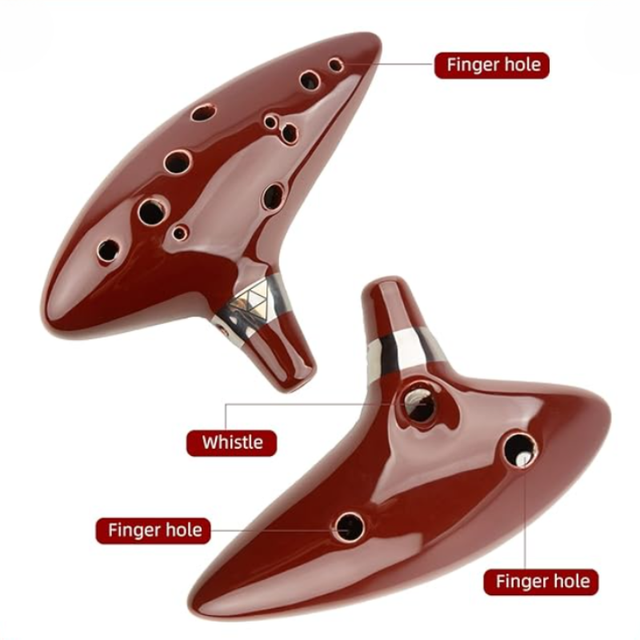 12-Hole Brown Typical Ocarina