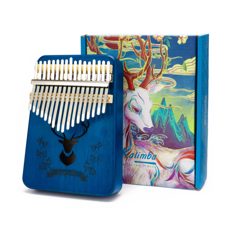 17-Key Blue Deer Kalimba