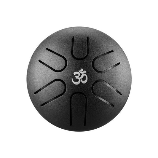 6-Tone 3-Inch A5 Key Black Steel Titanium Alloy Mini Tongue Drum