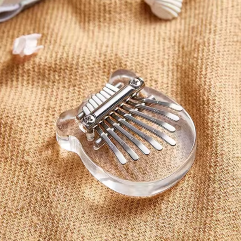 8 Keys Kalimba transparent Acrylic Bear Shape