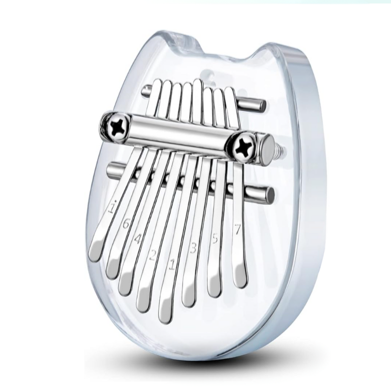 8 Keys Kalimba transparent Acrylic Cat Shape