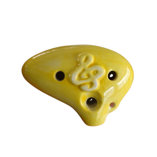 6-Hole Yellow Ocarina Little Teeth Shape