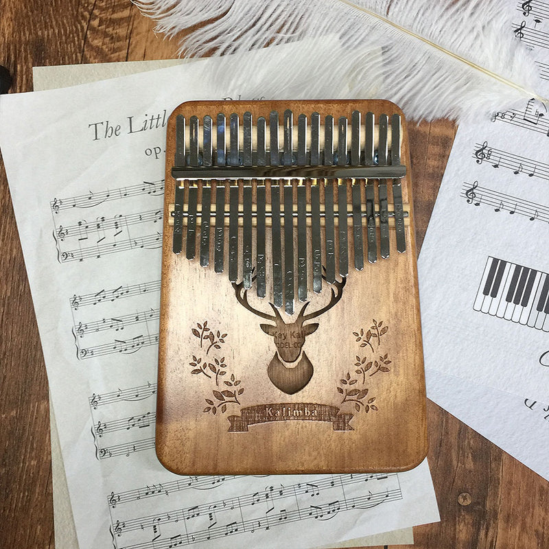 17-Key Khaki Deer Kalimba